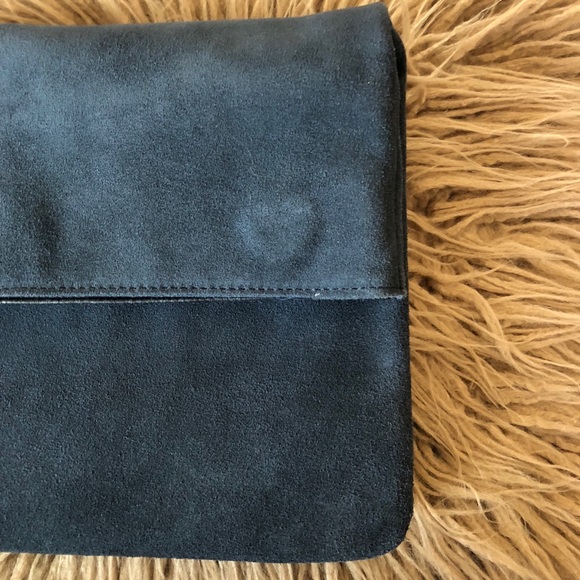 NWT Navy Moda Luxe leather clutch - Picture 7 of 8